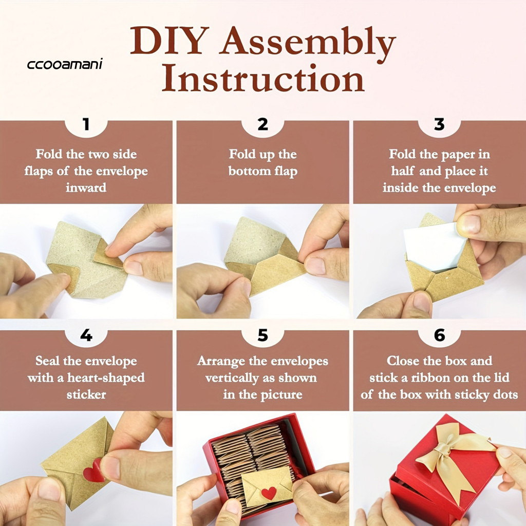 Thai| Thiệp Chúc Mừng Mini Thẻ Phong Bì Mini 30 / 60 Chiếc Ghi Chú Tình Yêu Mini Có Phong Bì Diy Trái Tim Miếng Dán Thẻ Cho Ngày Lễ Tình Nhân Quà Tặng Lãng Mạn Cho Bạn Trai Bạn Gái Cougl