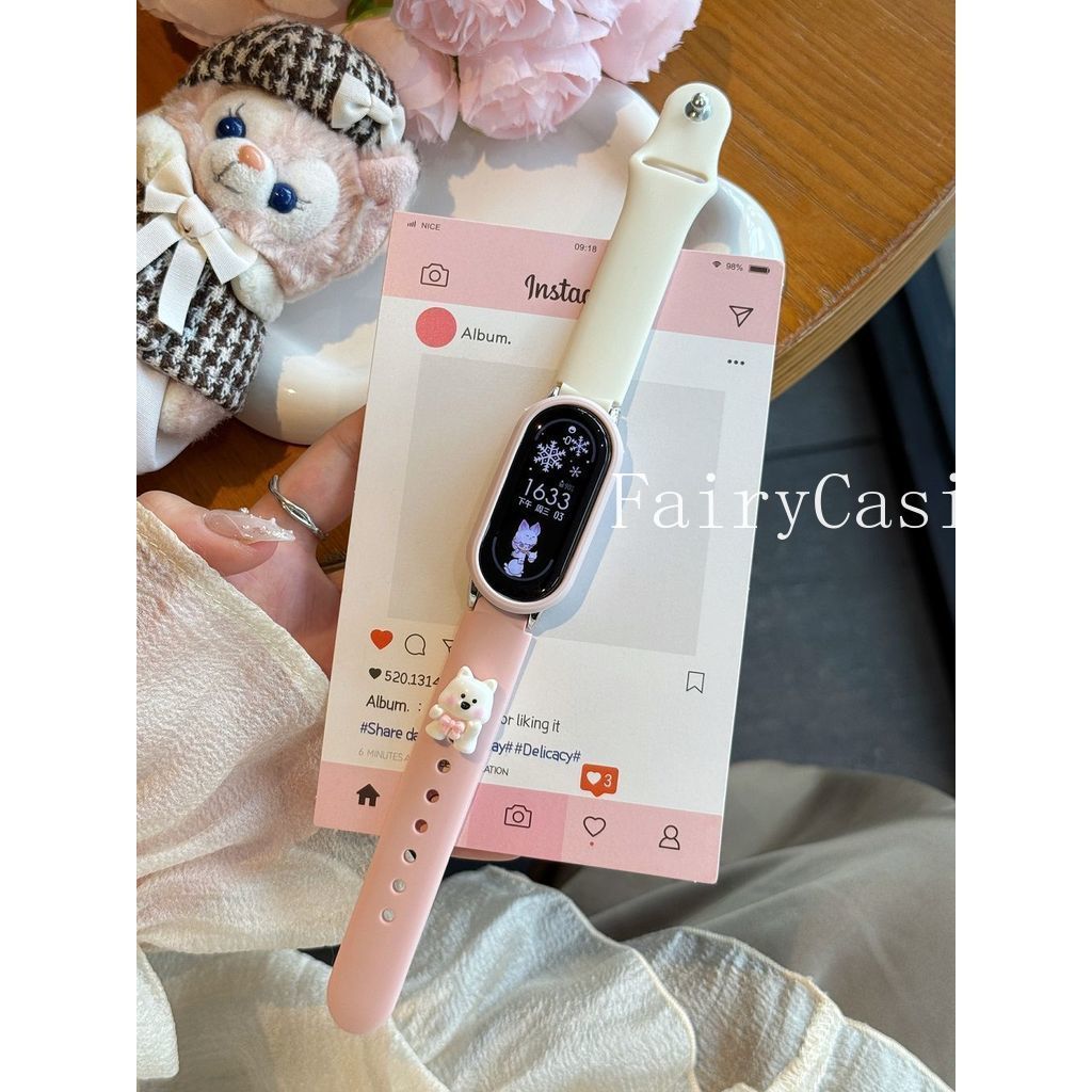 Ốp Lưng Silicon + Dây Đeo Cho Xiaomi Mi Band 10 9 8 nfc Thể Thao Cổ Tay Cho Mi Band 10 9 Phiên Bản Gốm Sứ Vòng Tay Phụ Kiện