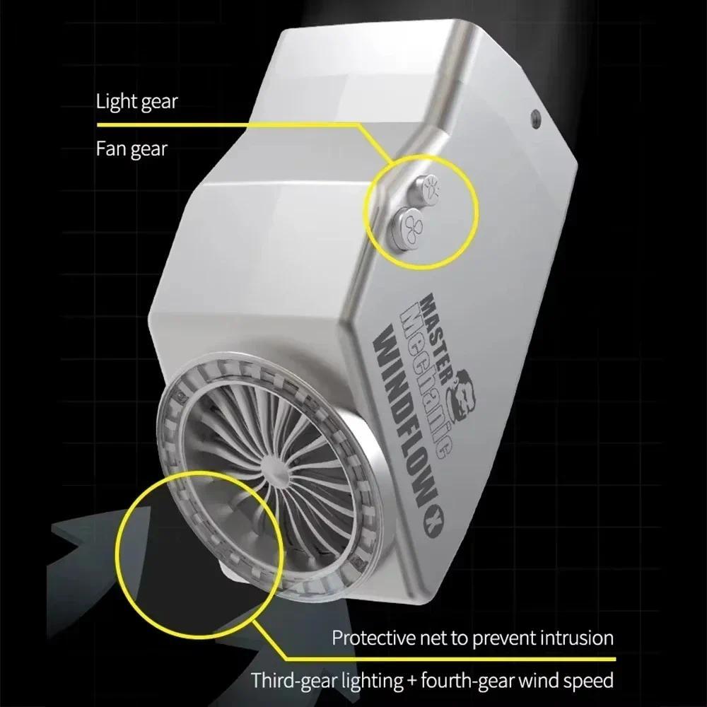 Quạt xả MECHANIC WindFlow X có đèn Công cụ xả khói mạnh mẽ Thích hợp cho kính hiển vi Hàn và sửa chữa điện thoại PCB