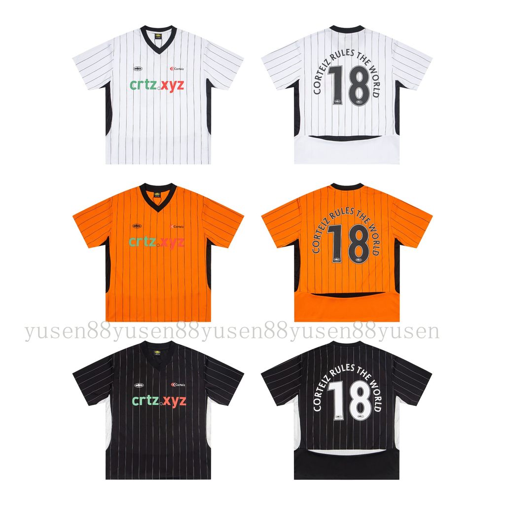 Chất lượng cao co * eiz Evil * Áo Jersey cổ chữ v Island Tay ngắn Thiết kế Niche Đồ thể thao khô nhanh Top