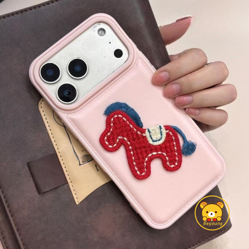 Ốp Điện Thoại Năm Mới Pony Dễ Thương Cho iPhone 14 Plus 13 12 Mini 11 Pro Max Bao Da Hoạt Hình Ốp Mềm Chống Sốc