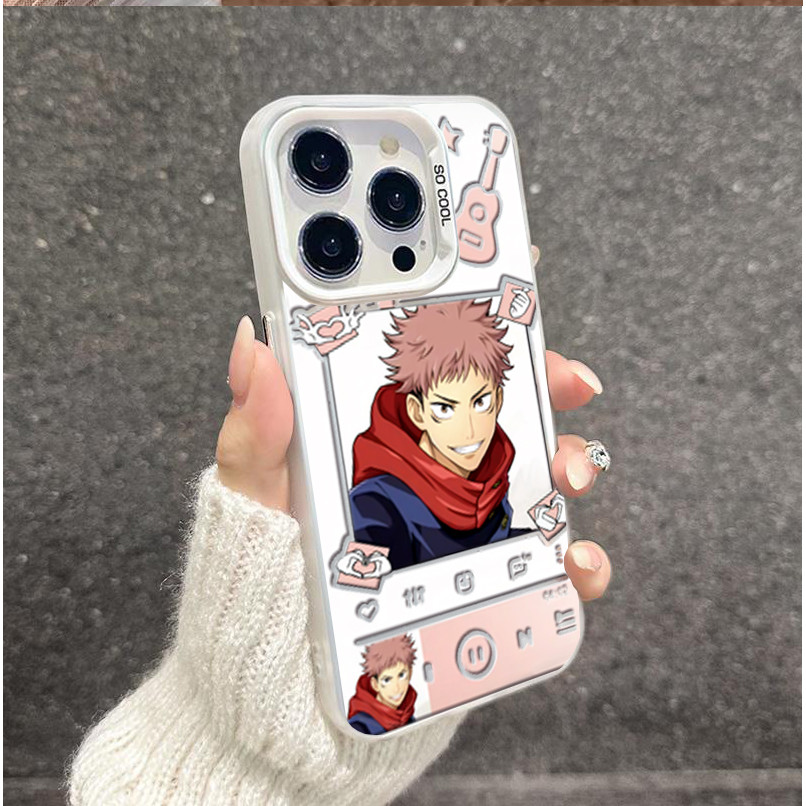 Ốp Lưng Điện Thoại iPhone 14 Plus 13 12 Pro Max Mini Shell Matte Anime Jujutsu Kaisen Cứng Laser IMD