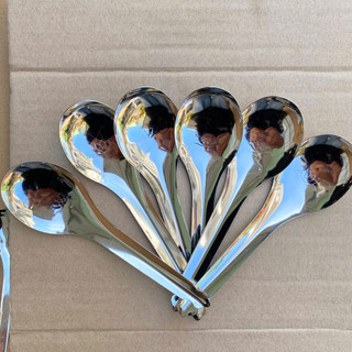 Bộ 20/50 muỗng canh chất liệu inox 304 trơn dài 15cm - sáng bóng không rỉ sét (muỗng canh tròn)