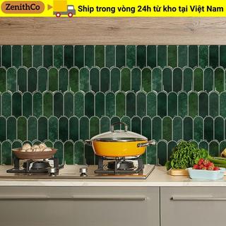Gạch ốp tường ZENITHCO, Nhãn dán tường vảy cá chống thấm nước, Tấm lót nhà bếp tự dính chống nấm mốc PVC di động cho phòng tắm nhà bếp