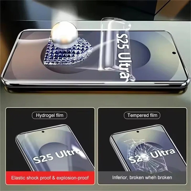 3 Bộ Phim Hydrogel Mềm HD Cho Samsung Galaxy S25 S25FE S24 + 24 24FE Ultra Edge Chống Gián Điệp Riêng Tư Chống Ánh Sáng Xanh Bảo Vệ Màn Hình Cho Galaxy S26 Ultra Plus Matte Frosted Film