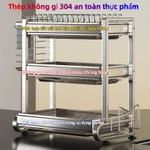 Giá Để Bát Đĩa Đa Năng Inox 304 - Tiết Kiệm Không Gian Bếp, Đựng Gọn Bát, Đĩa, Dao, Thớt & Đồ Dùng Nhà Bếp — ảnh 4