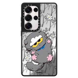 Từ Chữ Xám Gương Mèo Cứng Phone Case Dành Cho Samsung Galaxy S25 24 23 UItra S25 24 23 Plus Vỏ Bảo Vệ Chống Sốc