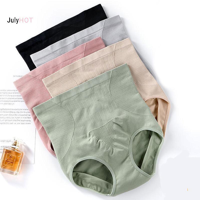 Quần lót kiểm soát eo cao cho phụ nữ sau sinh, làm từ cotton nguyên chất kháng khuẩn giúp định hình cơ thể