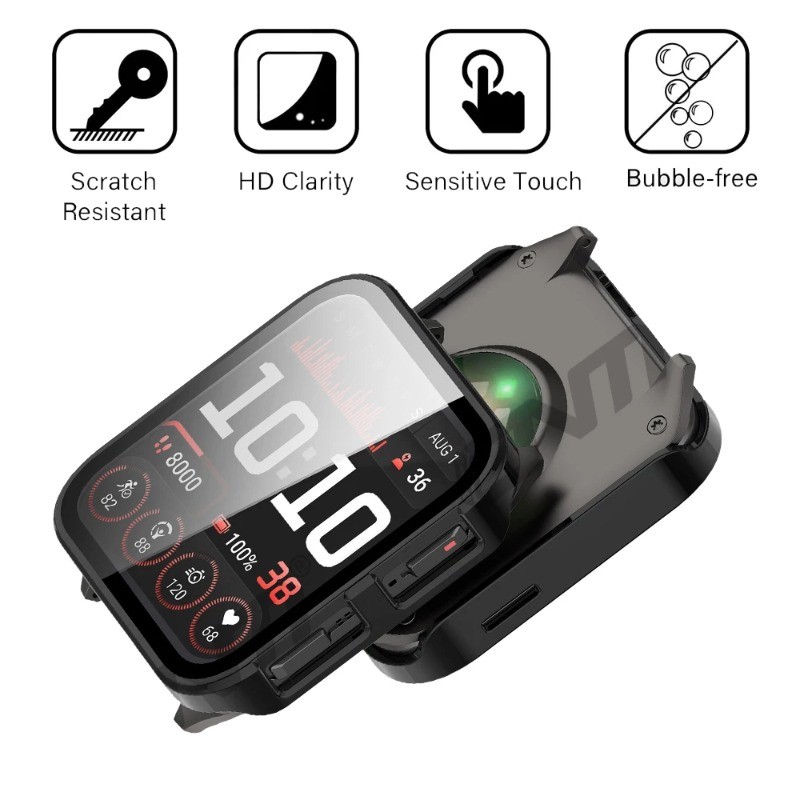 Vỏ bảo vệ chống sốc PC cho Garmin VenuX1 Kính cường lực + Vỏ PC cho đồng hồ thông minh Garmin Venu X1 Vỏ bảo vệ cứng Vỏ da