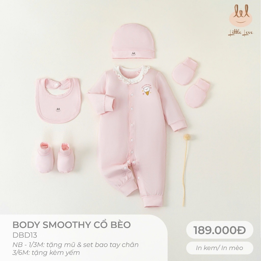 BODY VẢI SỢI TRE CỔ BÈO [ SIÊU MỀM, MÁT, MỊN CO DÃN VÀ THẤM HÚT TỐT] SZ 0/1M - 3/6M (DBD13)