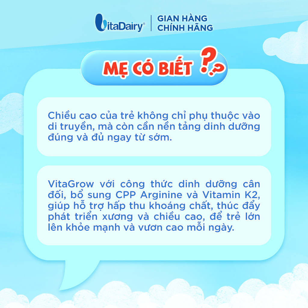 [COMBO 2 THÙNG 110ml+180ml] Sữa uống dinh dưỡng Vitagrow cải tiến - Bổ sung năng lượng, Thơm ngon dễ uống