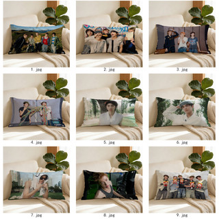 Hàn Quốc Pop Boy Group CORTIS Vỏ gối hình chữ nhật bằng Polyester in một mặt, Vỏ đệm ô tô, Trang trí nội thất (Không bao gồm gối)