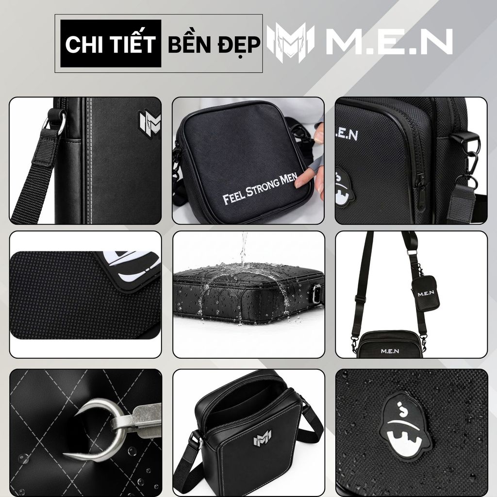 Túi đeo vai unisex thanh lịch BX7- Captand Đứng Men đa năng [CHÍNH HÃNG]