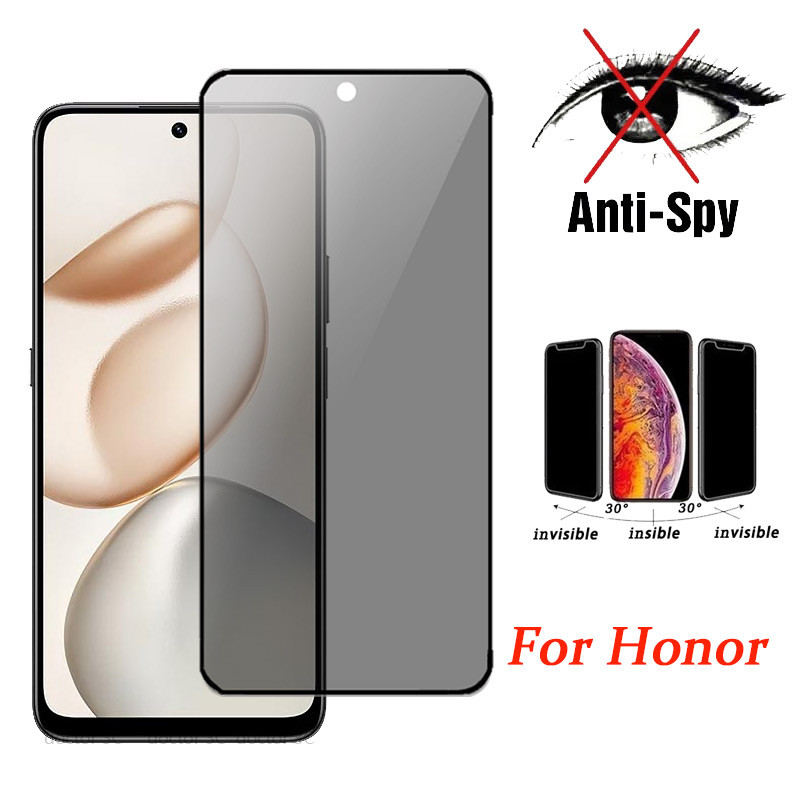 Miếng Dán Kính Cường Lực Cho Honor X9d X8d X7d X9c Smart X8c X7c X6c X5c X5b X5 Plus X8b X7b X6b X8a X7a X6a X8 X7 X6 4G 5G 2026 - Chống Lộ Thông Tin, Che Kín Viền