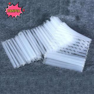 [PNPIA] 500 Chiếc Ống Hút Nhựa DIY Dùng Một Lần Ngắn Trong Suốt Đầu Nhọn Mỏng Ống Hút Uống Hàng Hóa Phụ Kiện Nhà Bếp VN