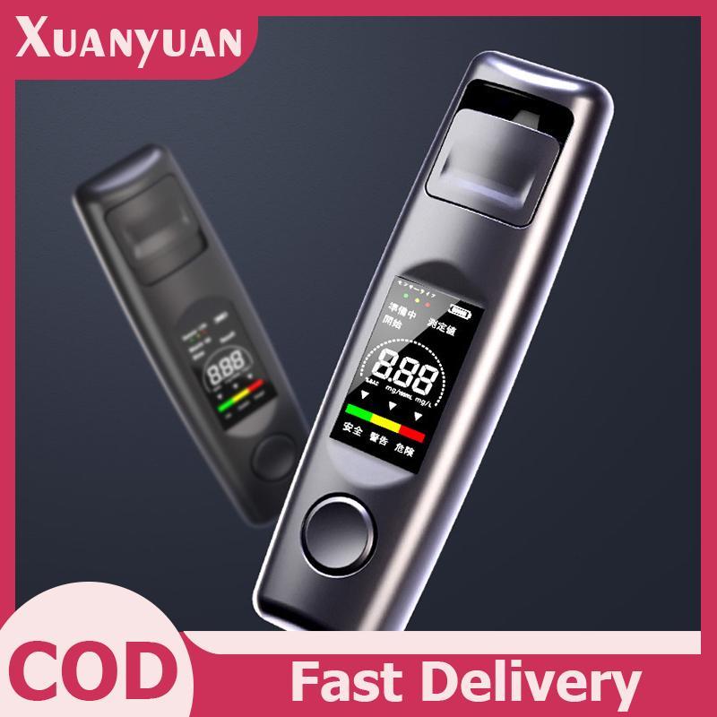 XUAN Chuyên Nghiệp Độ Nhạy Cao Breathalyzer Rượu Di Động Rượu Thử Nghiệm Type-C Sạc Kỹ Thuật Số Hơi Thở Rượu Máy Kiểm Tra VN