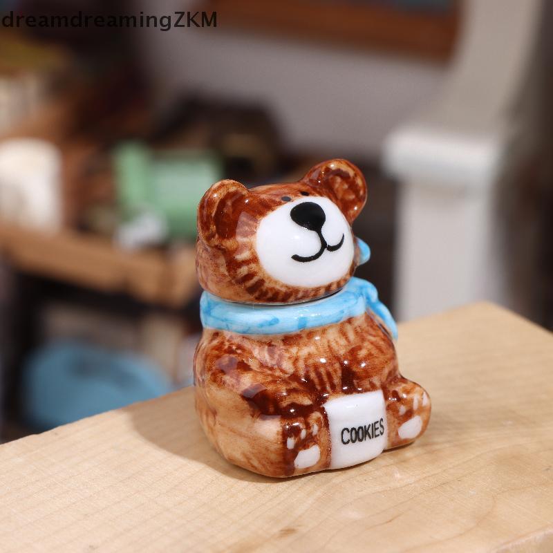 [dreamdreaming] 1 / 3 Bộ Búp Bê Thu Nhỏ Gấu Sứ Bánh Quy Và Lọ Kẹo Đồ Trang Trí Cho Búp Bê Tự Làm Phụ Kiện Trang Trí Tiệc Nhà Bếp [zkm]