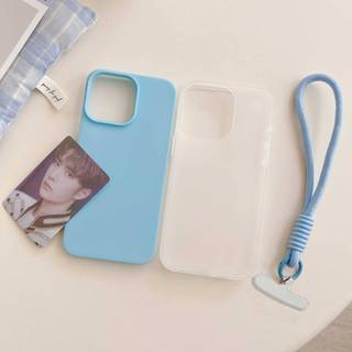 Ốp Lưng Cho Samsung Galaxy S25Edge S25 S24 S23 Ultra Plus Frosted 2 Trong 1 Phát Sáng Có Dây Buộc Sang Trọng Màu Kẹo Silicon Mềm