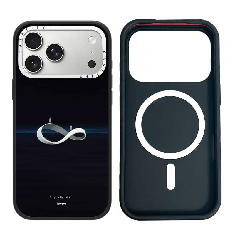 CASECASE X Til bạn tìm thấy tôi Ốp lưng máy ảnh màu trắng Phiên bản vòng màu đen mờ cứng hút từ tính Vỏ tác động cho Apple IPhone 13 14 15 16 17 Pro Max Air Plus có hộp