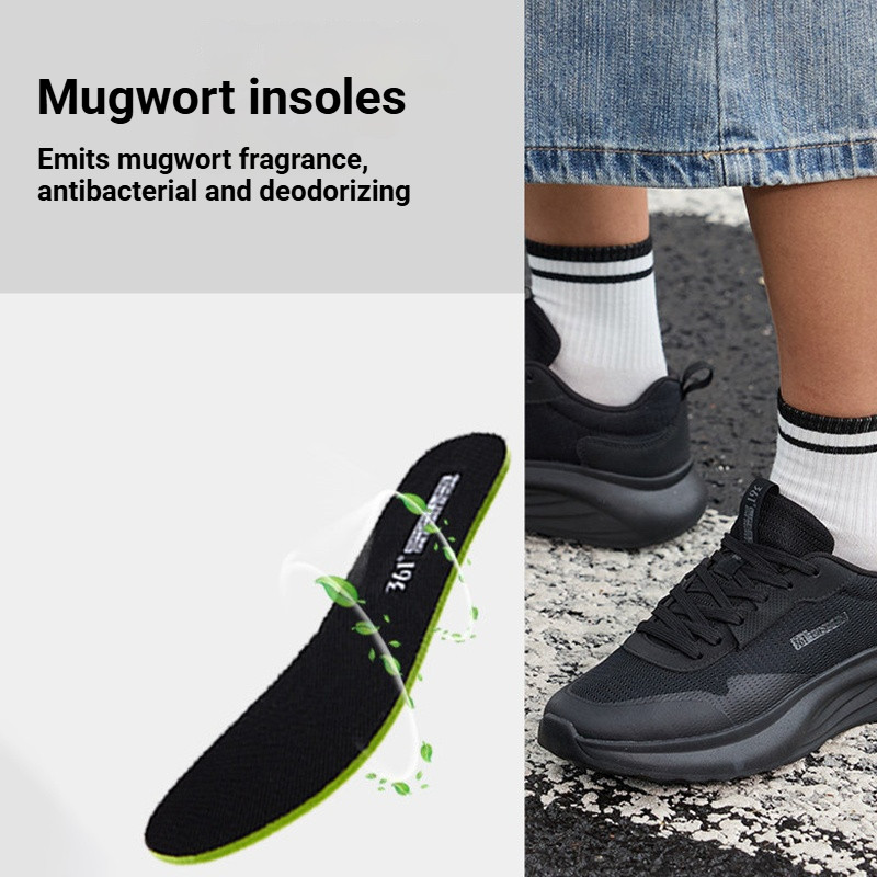 361° Giày thể thao nam mới đế mềm tăng chiều cao nhẹ chạy bộ casual 672616702