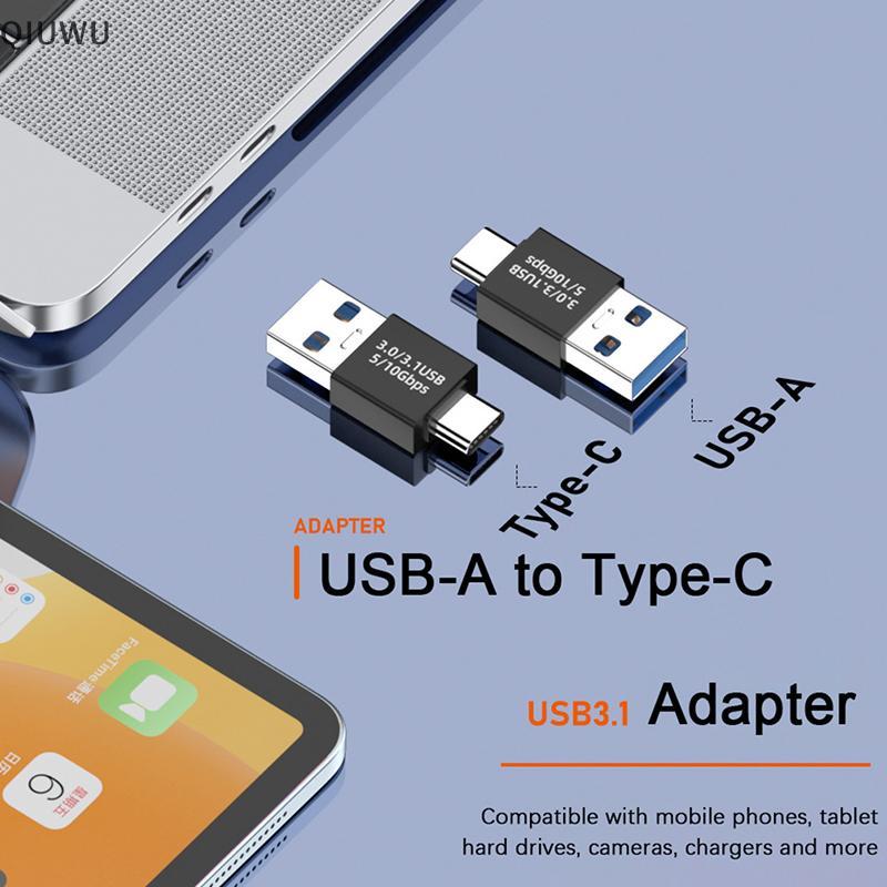 Bộ ghép nối QIUWU USB 3.1 Bộ chuyển đổi đầu cái sang USB Type C Bộ chuyển đổi kết nối mở rộng USB siêu tốc.