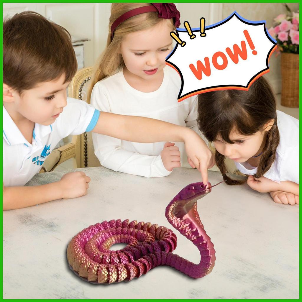 3D In Hình Rắn Để Bàn Đồ Chơi Rắn Đồ Chơi Bàn Khớp Nối Đồ Chơi Bộ Sưu Tập Linh Hoạt Các Bức Tượng Nhỏ In 3D Căng Thẳng saixit2vn