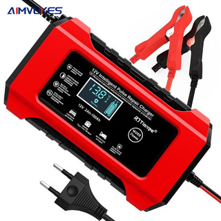 Sạc Bình Ắc Quy 12V 6A INTELLIGEN CHARGER 4AH - 100AH, Tự Ngắt Khi Đầy, Phục Hồi Ắc Quy Bằng Khử Sunfat,AIMVUKES