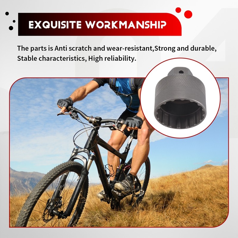Xe Đạp Công cụ tháo lắp màu xám, phù hợp với hệ thống Hollowtech Chainset