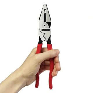 SAVORBOX 1 Kìm dây, Dụng cụ thợ điện tiết kiệm lao động đa chức năng, bền 7 / 8 / 9 inch có tay cầm chống trượt Kìm miệng phẳng cho thợ điện