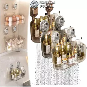 Kệ Đựng Đồ Đa Năng Hút Chân Không, Giá Để Đồ Treo Tường Không Khoan Đục Chịu Tải Lớn Thiết Kế Hiện Đại