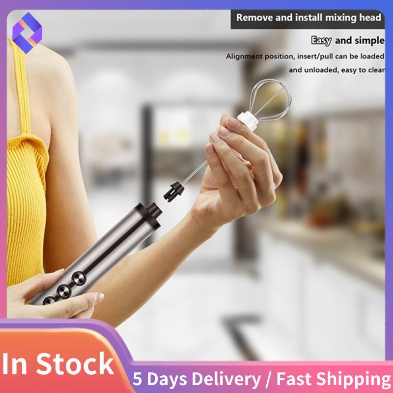 Máy trộn cầm tay Mini Máy đánh trứng bằng thép không gỉ có thể tháo rời 3 trong một Máy tạo bọt sữa cầm tay 3 tốc độ có thể điều chỉnh