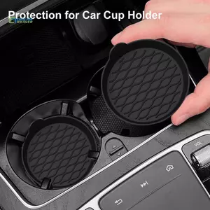 Thảm silicon chống trượt trên ô tô cho cốc nước ô tô Nội thất ô tô Tấm lót cốc chống trượt Tấm đựng đồ uống Phụ kiện trang trí mới
