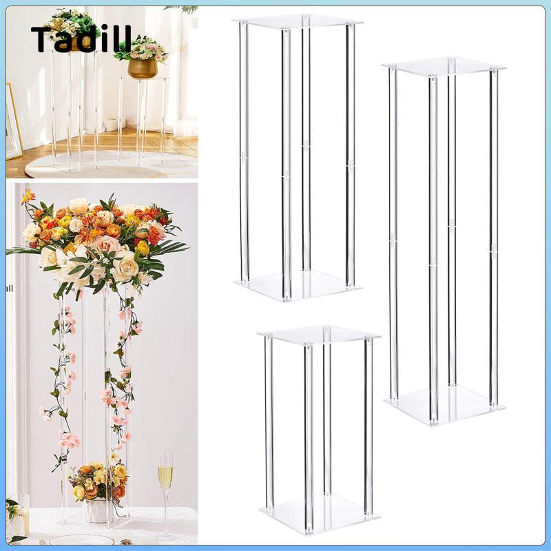 Trong Suốt Hoa Đứng Trang Trí Hiển Thị Giá Đỡ Vuông Thanh Lịch Bình Cao Trụ Cột Đứng Bệ Để Đính Hôn Trang Trí Nhà