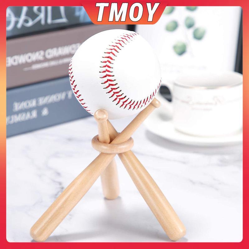 TMOY Mini Gậy Bóng Chày Gỗ Tròn chắc chắn có nhẫn để gắn logo tùy chỉnh
