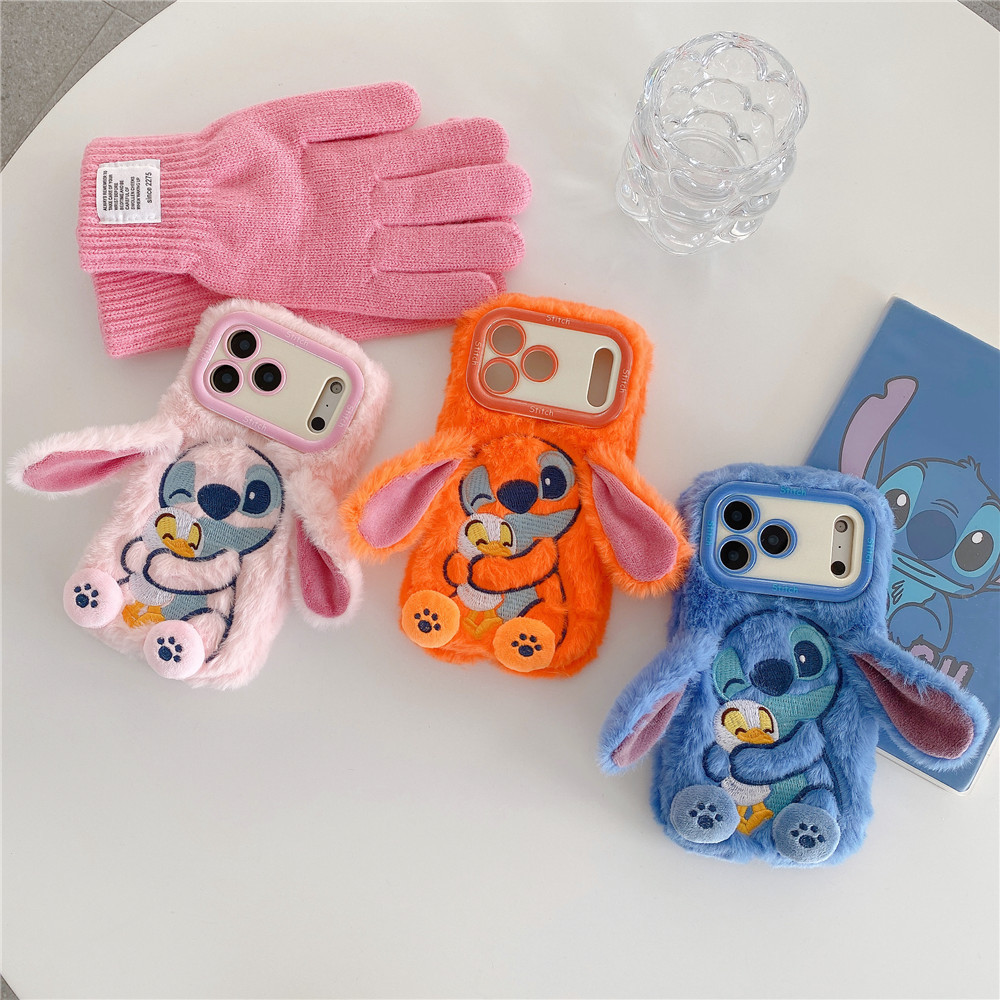 Ốp điện thoại sang trọng Thích hợp cho iPhone17ProMax Stitch Apple 16 Vỏ bảo vệ hoạt hình 15 Vỏ mềm điện thoại di động
