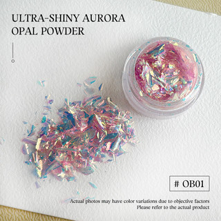Bột lấp lánh kim cương nghệ thuật làm móng, sequin opal, kim loại, dùng cho móng gel, bền, dễ sử dụng