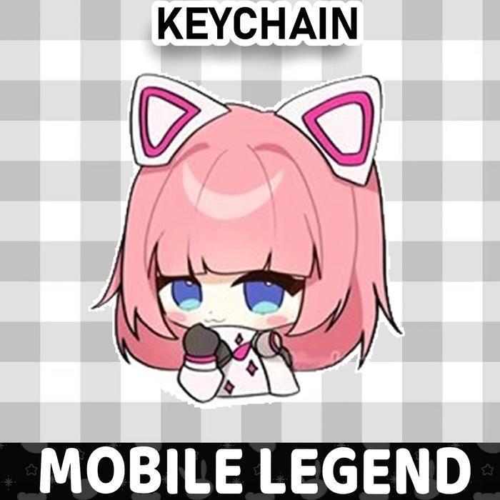 Ganci / Gantungan Kunci Akrilik  MOBILE LEGEND CHIBI - AAMON