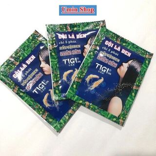 Combo 10 Gói Dầu Gội Nhuộm Đen Tóc Black Hair Shampoo Hàn Quốc - không mùi hôi, không bám da đầu và không gây hại cho da