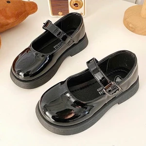 giày búp bê cho bé gái da bóng xinh xắn da PU mềm êm chân chống trượt cho bé từ 3 tuổi BB001 ( có video )