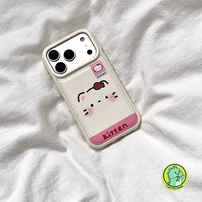 Ốp Điện Thoại Mèo Kitty Dễ Thương Cho OPPO Reno 15 14 13 11 9 Pro Find X9 X8 Pro X8S Plus X7 Vỏ Da PU Hoạt Hình Mèo Con Vỏ Mềm Chống Sốc