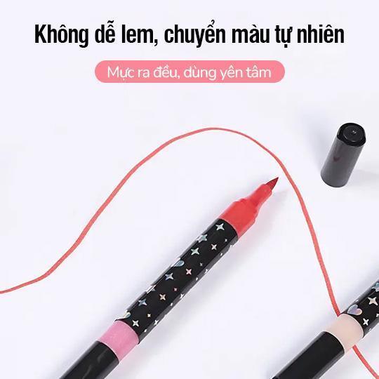 Bút màu Acrylic Marker 48 chiếc 96 màu, Bút đánh dấu đầu lông mềm, vẽ nhiều chất liệu, màu sắc tươi sáng