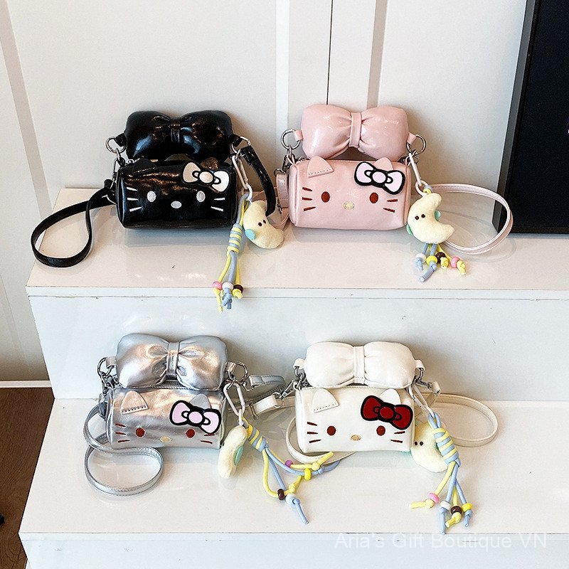 [Aria-G1] Túi xách nữ hoạt hình Kt Cat Messenger cao cấp Mini Girl Di động Hoạt hình thời trang dễ thương
