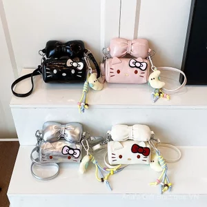 Túi xách nữ hoạt hình Kt Cat Messenger cao cấp Mini Girl Di động Hoạt hình thời trang dễ thương