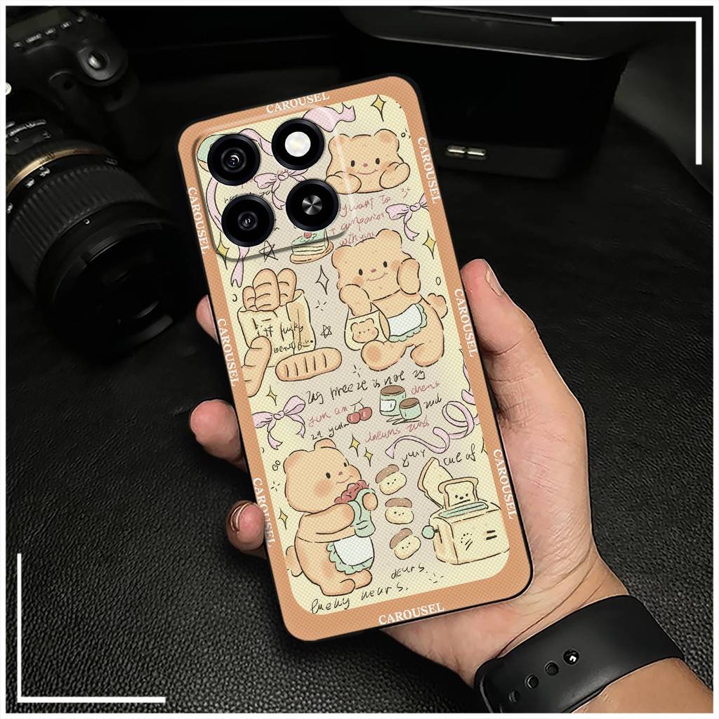Ốp điện thoại silicon bền cho ZTE Blade A35 / A55, bọc toàn bộ, thiết kế thời trang, họa tiết graffiti, chống va đập, mềm mại