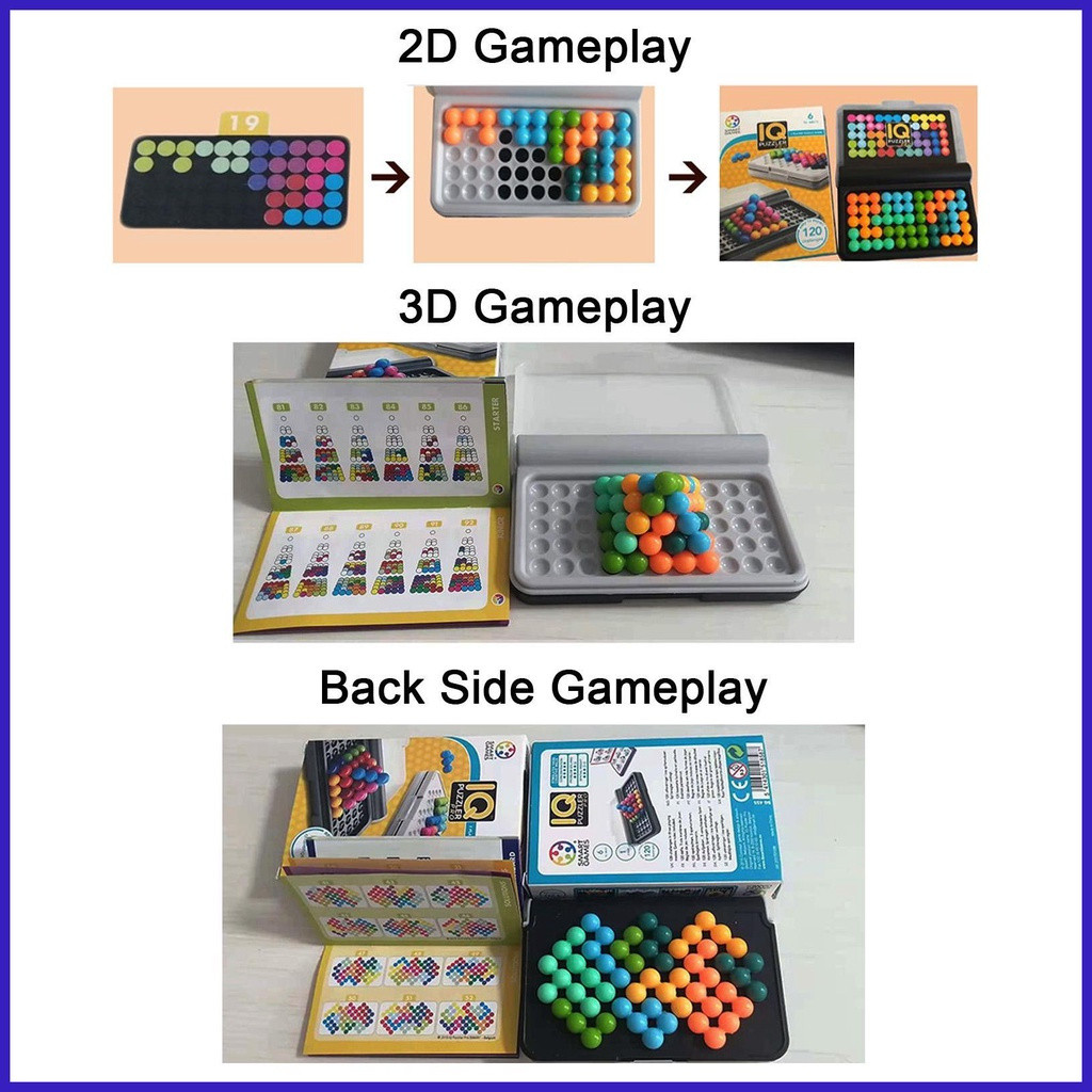 【🇻🇳Có sẵn kho】IQ 3D Xếp Hình Logic Trò Chơi IQ Puzzler Trẻ Em Thông Minh IQ Trò Chơi Giáo Dục Xếp Hình Trò Chơi Bảng Trò Chơi Pro Brain Teaser Trò Chơi Gia Đình Trò Chơi IQ Cho Trẻ Em