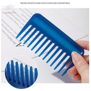[hatheaven] Lược chải răng rộng chịu nhiệt răng lớn chống rối Lược làm tóc nhiều màu Lược phẳng Dụng cụ tạo kiểu tóc đẹp