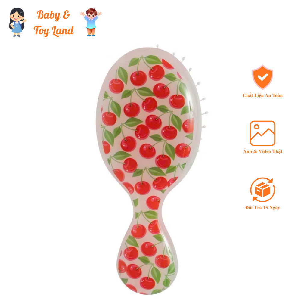 Lược wetbrush mini detangler màu quả dễ thương