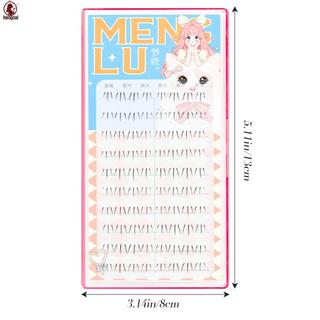 Lông mi giả hình móng vuốt mèo dành cho nữ 10 hàng 80 cụm lông mi dưới cùng với kết cấu mịn tự nhiên và mềm mại