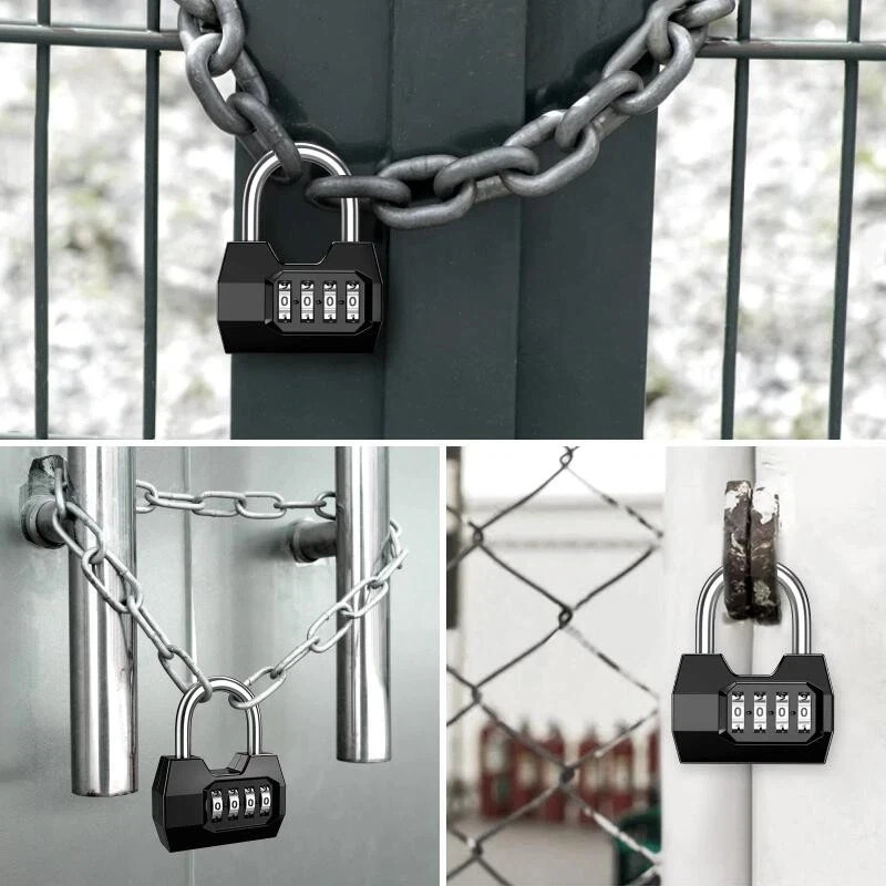 Khóa mật mã 4 số thiết kế nhỏ gọn chống cậy – Bảo vệ tủ đồ, hành lý, cửa cổng an toàn