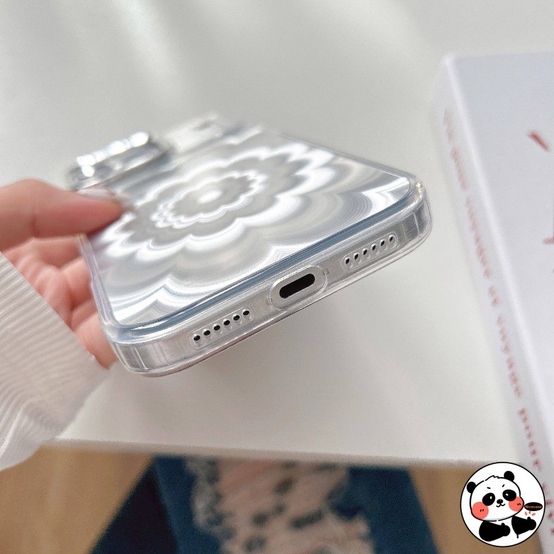 Ốp Điện Thoại Hoa Phantom Sang Trọng Cho iPhone Air 17 Pro Max 16E 16 15 14 Plus 13 12 11 Pro Max XR XS Max X 8 7 Plus SE3 SE2 2022 2020 Vỏ Mềm Chống Sốc Sáng Bóng Dễ Thương